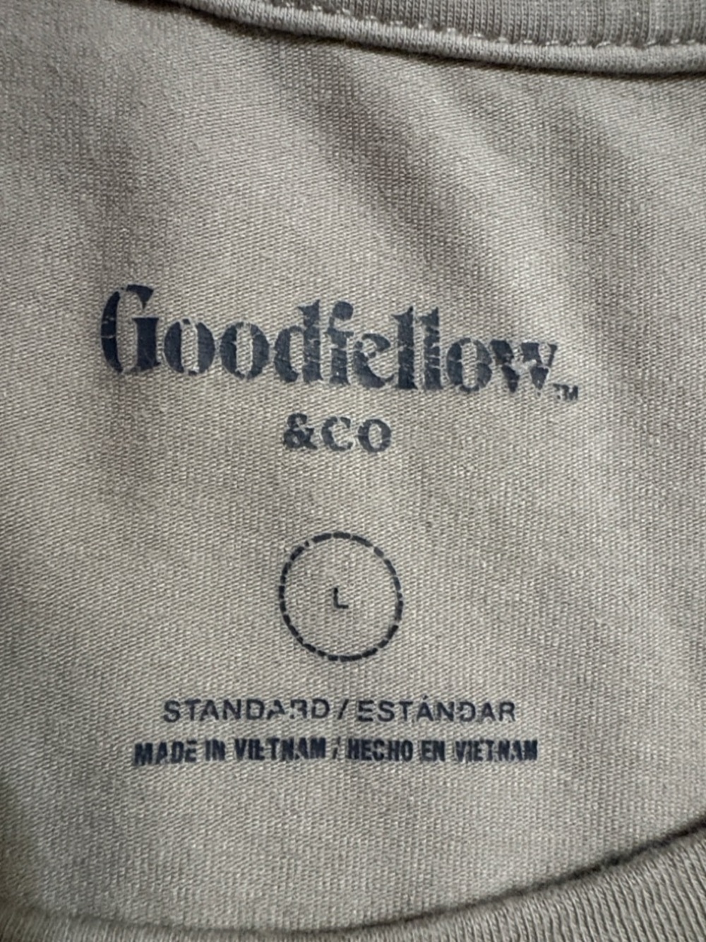 Goodfellow & Co Short-Sleeve Crew Tee in Light Taupe - Picture 2 of 6